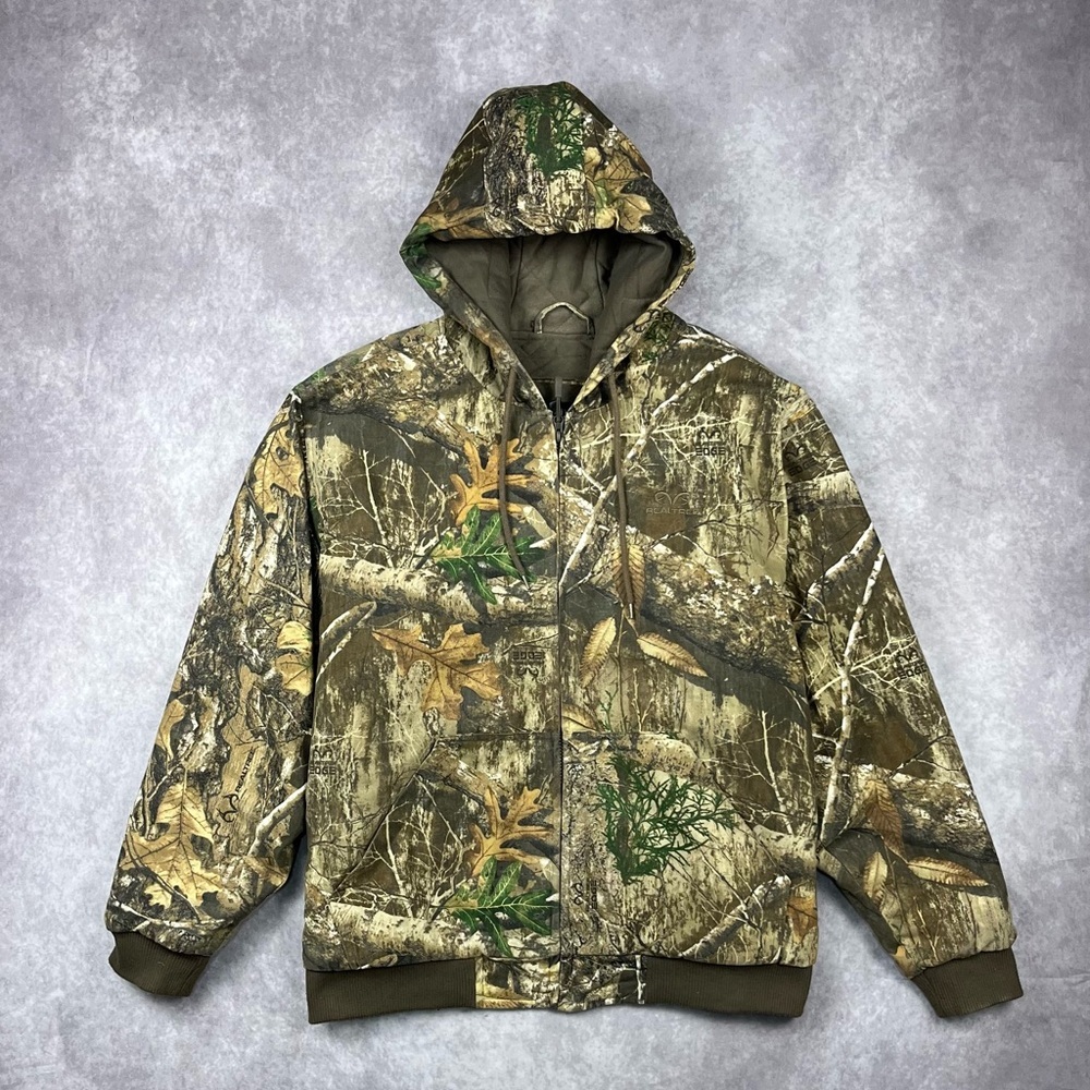 Real Tree Bomber Hoodie Jacket XL Size